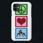 Capa Para iPhone 11 Luta Peace Love<br><div class="desc">Um sinal de paz,  coração,  e dois lutadores em um jogo de luta.</div>