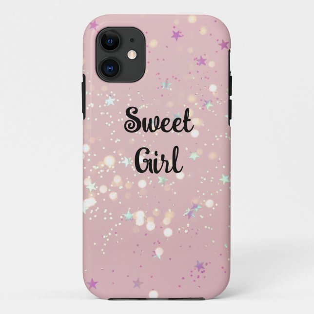 Capa Para iPhone 11 Luxe modern romantinc girl (Verso)
