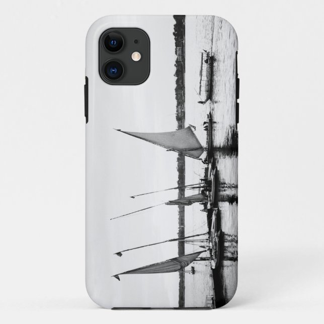 Capa Para iPhone 11 Luxor Egito, Feluccas no Nilo 2 (Verso)