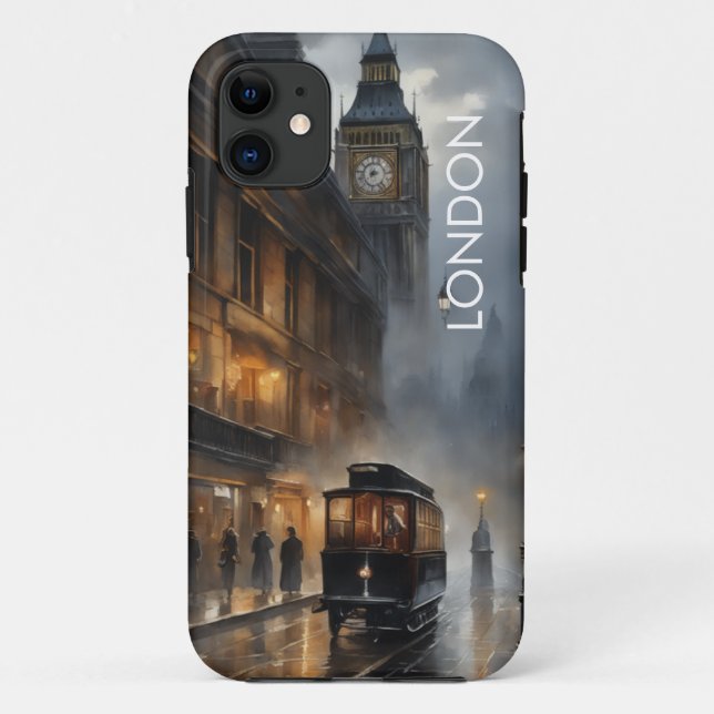 Capa Para iPhone 11 Luz do Sol após a Chuva em Londres (Verso)