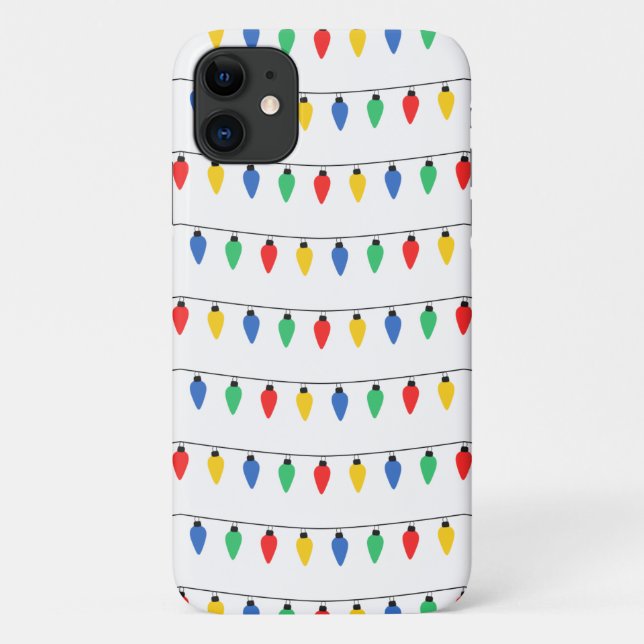Capa Para iPhone 11 Luzes de Natal (Verso)