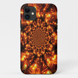 Capa Para iPhone 11 Luzes Douradas Espelhadas