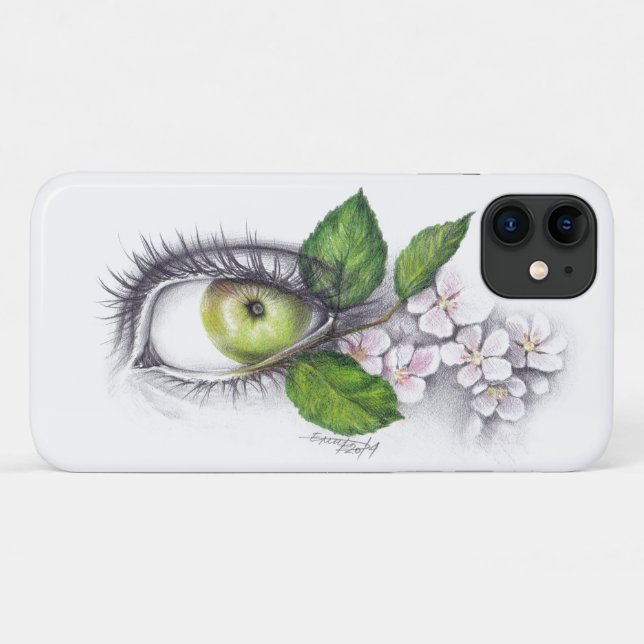 Capa Para iPhone 11 Maçã do meu olho Arte surreal (Verso (horizontal))