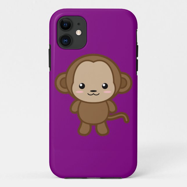 Capa Para iPhone 11 Macaco (Verso)