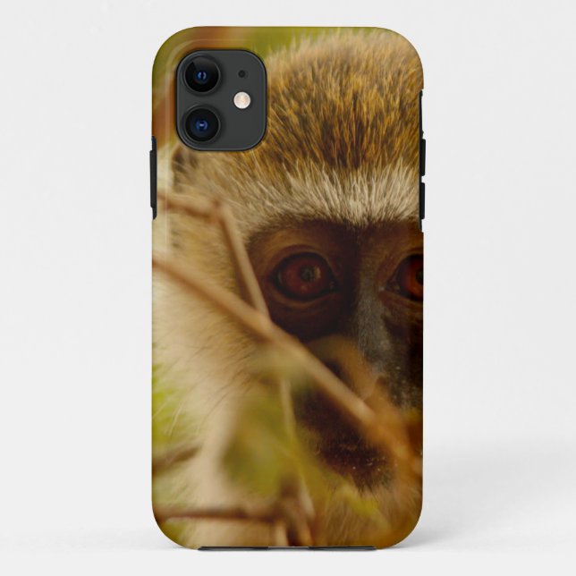 Capa Para iPhone 11 Macaco Cheeky. (Verso)