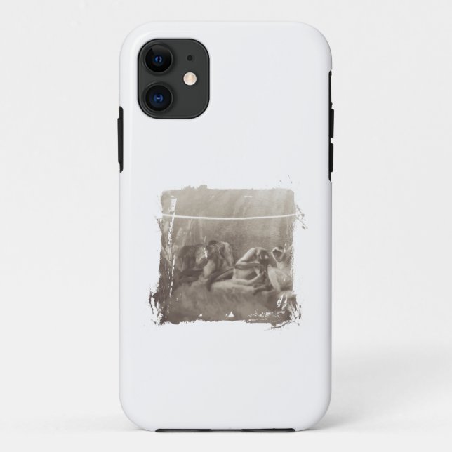 Capa Para iPhone 11 Macacos-Aranha (Verso)
