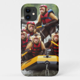 Capa Para iPhone 11 Macacos-prego-aventureiros Brancos