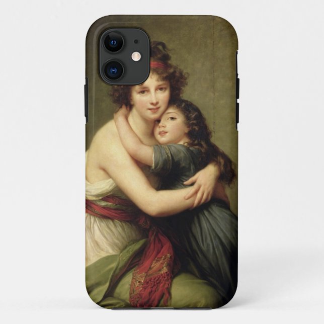 Capa Para iPhone 11 Madame Vigee-Lebrun e sua filha (Verso)