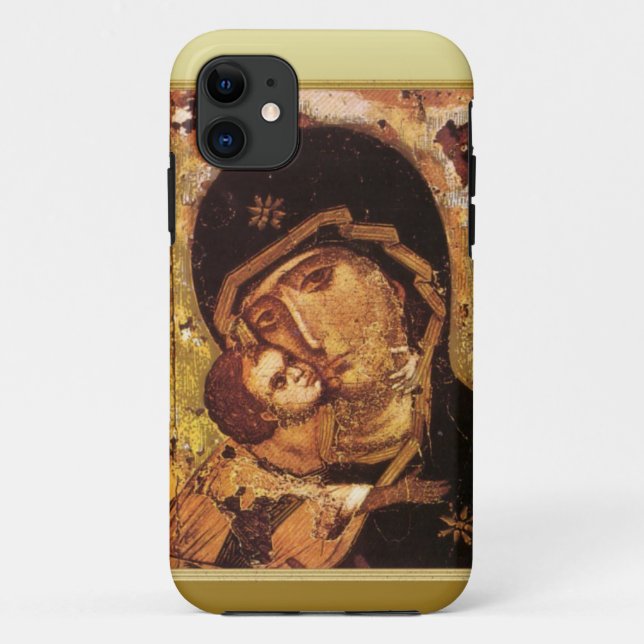 Capa Para iPhone 11 Maddonna e criança (Verso)