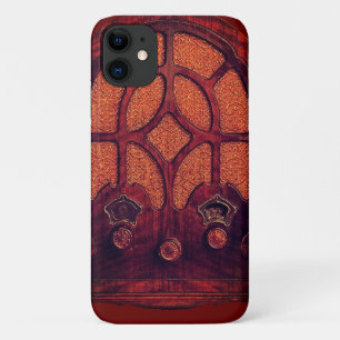 Capa Para iPhone 11 Madeira antiga vintage elegante