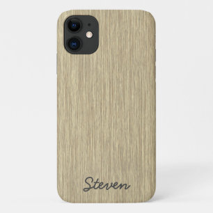 Capa Para iPhone 11 Madeira Envelhecida Grainada Personalizada