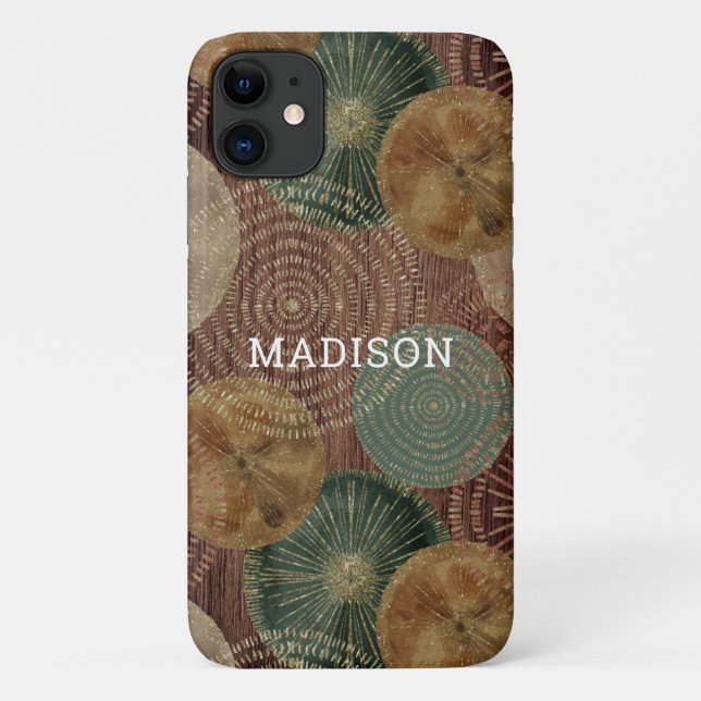 Capa Para iPhone 11 Madeira Náutica Causada pela Cadeia Personalizada (Verso)