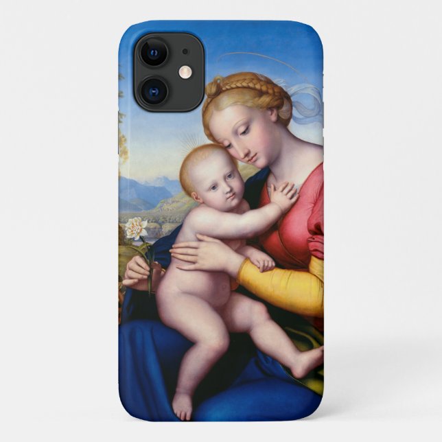Capa Para iPhone 11 Madona e Menino (Verso)