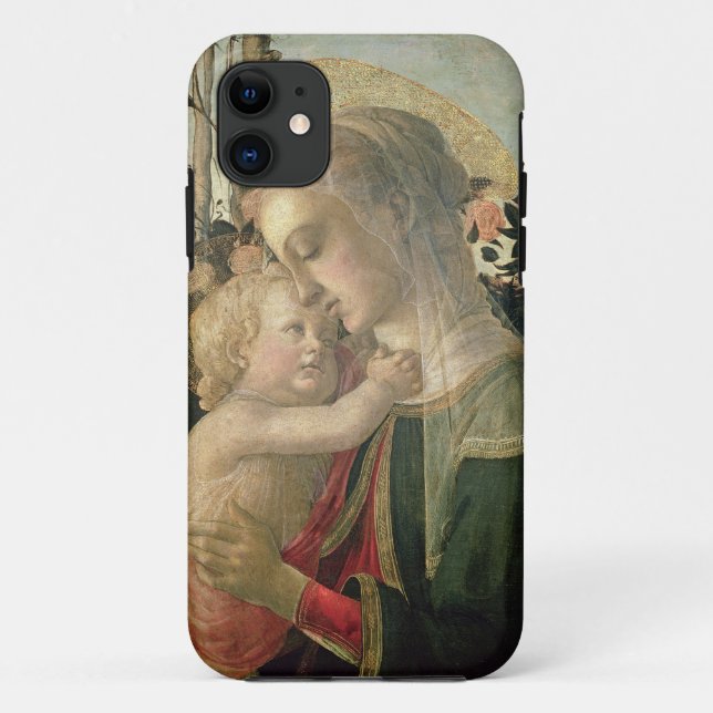 Capa Para iPhone 11 Madonna e criança com St John o baptista, detai (Verso)