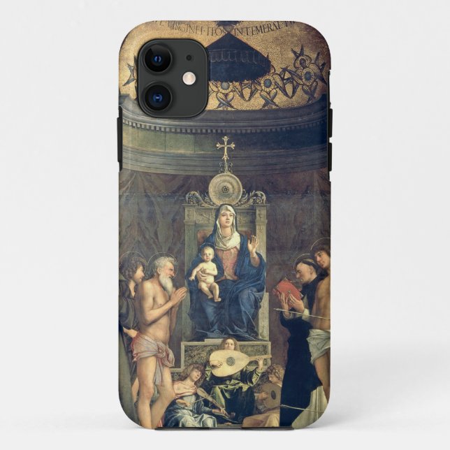 Capa Para iPhone 11 Madonna e criança Enthroned entre SS. Francis, J (Verso)