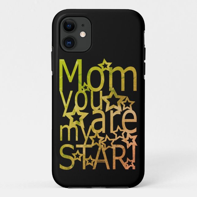 Capa Para iPhone 11 MÃE, VOCÊ É MINHA dia de as mães DE ESTRELA. (Verso)