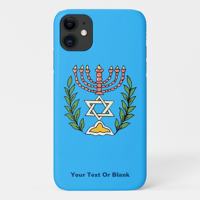 Capa Para iPhone 11 Magen Persa David Menorah (Verso)