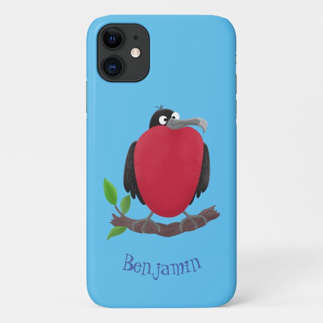 Capa Para iPhone 11 Magnífico desenho animado de pássaros (Verso)