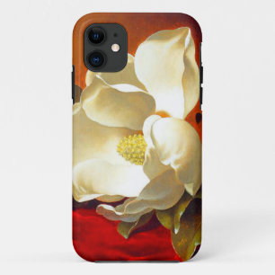 Capa Para iPhone 11 Magnolia em Red Velvet Martin Johnson Heade