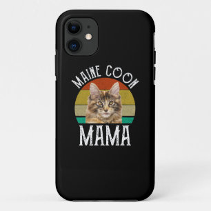 Capa Para iPhone 11 Maine Coon Mama