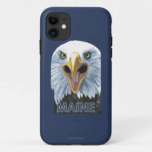 Capa Para iPhone 11 MaineEagle - Fechar (Verso)