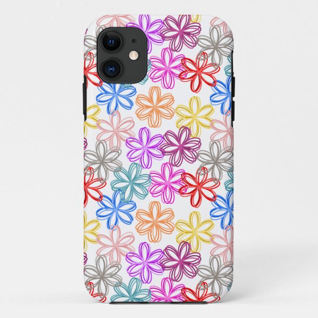 Capa Para iPhone 11 Maiores Flores (Verso)