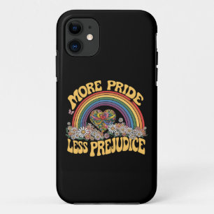 Capa Para iPhone 11 Mais Orgulho Menos Preconceito Retro Arco-íris Org