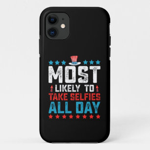 Capa Para iPhone 11 Mais propenso a Tirar Selfies o Dia Todo 4 de Julh