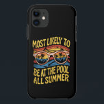 Capa Para iPhone 11 Mais Provável De Estar Na Piscina Todo O Verão<br><div class="desc">Mais Provável De Estar Na Piscina Todo O Verão</div>