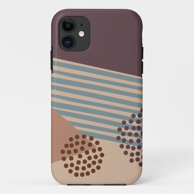 Capa Para iPhone 11 Mais um Abstrato do século Médio (Verso)