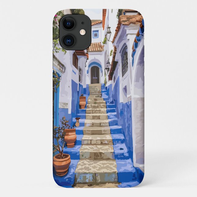 Capa Para iPhone 11 Majestic Chefchaouen (Verso)