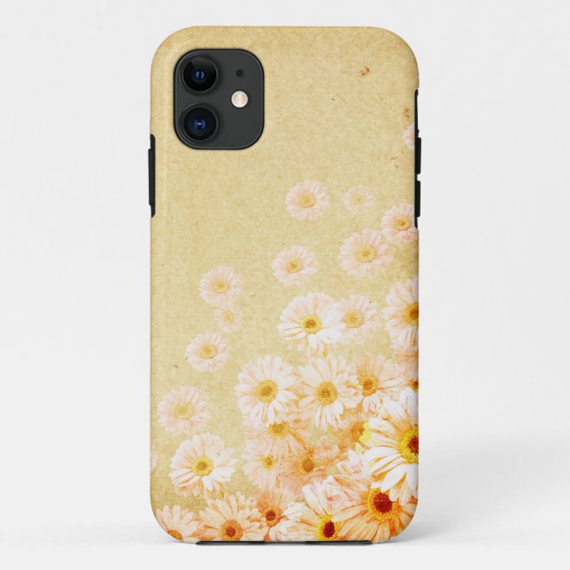 Capa Para iPhone 11 Mala 5S De Flor Delicada Laranja Ifone (Verso)