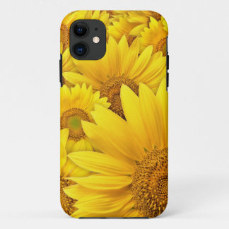 Capa Para iPhone 11 Mala 5S de girassol amarelo