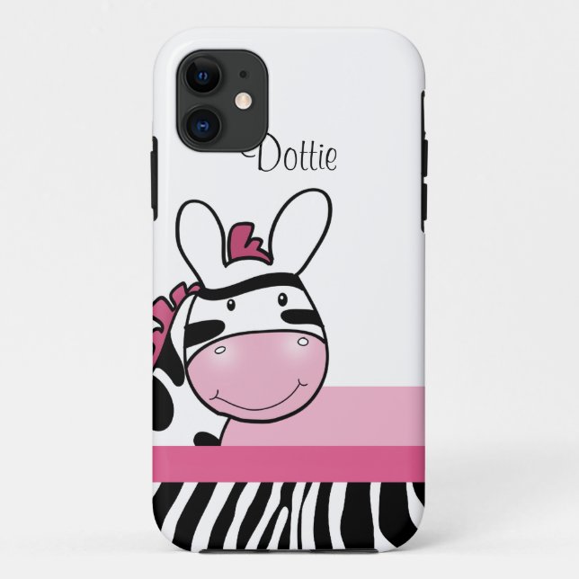Capa Para iPhone 11 Mala de Casemate do iPhone 5 de Impressão Zebra Ro (Verso)