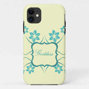Capa Para iPhone 11 Mala de identificação da Goddess Floral CM iPhone 