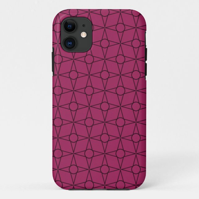 Capa Para iPhone 11 Mala Funky Geométrico BT iPhone 5, rosa (Verso)