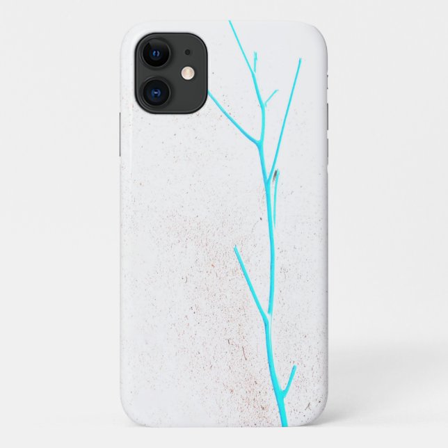 Capa Para iPhone 11 Mala iPhone 11 de Textura de Concreto Branco de Pe (Verso)