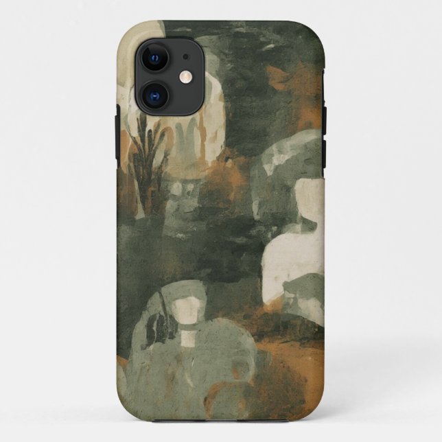 Capa Para iPhone 11 Mala Móvel de Tonalidade abstrato (Verso)