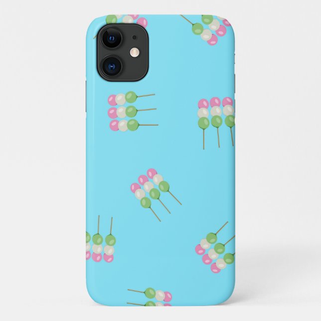 Capa Para iPhone 11 Maleta Anime Blue Pastel Dango iPhone / iPad (Verso)