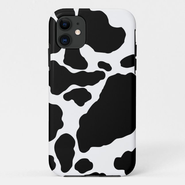 Capa Para iPhone 11 Maleta Impressão de Vaca (Verso)