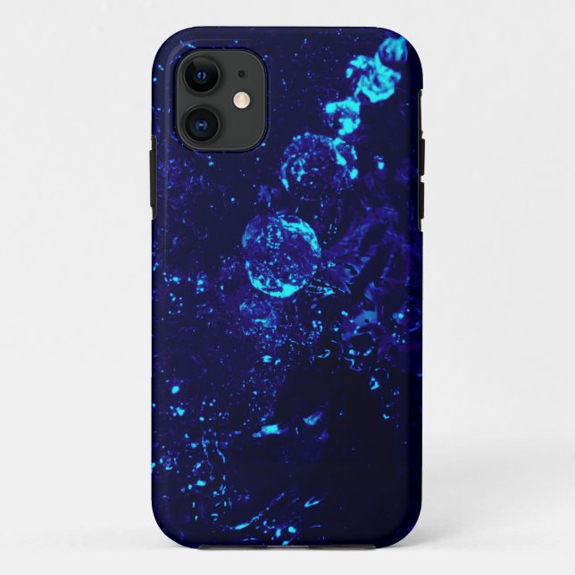 Capa Para iPhone 11 Maleta iPhone 5s de bolhas azuis (Verso)