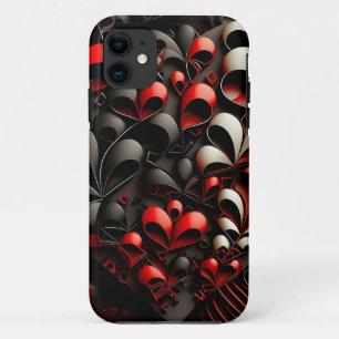 Capa Para iPhone 11 Maleta iPhone/iPad de Design de coração adorável -
