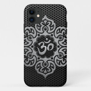 Capa Para iPhone 11 Malha de aço OM floral