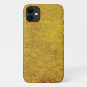 Capa Para iPhone 11 Malha de textura amarela do grunge Mate mal lá