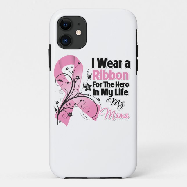 Capa Para iPhone 11 Mama Herói do Meu Cancer da Mama (Verso)