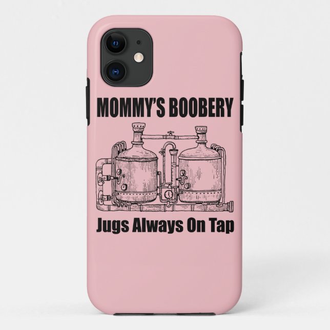 Capa Para iPhone 11 Mamãe Boobery Jugs Sempre Na Toque (Verso)