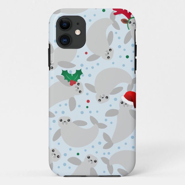 Capa Para iPhone 11 manateado de Natal (Verso)