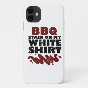 Capa Para iPhone 11 Manchas de churrasco na minha cor branca
