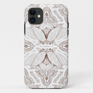 Capa Para iPhone 11 Mandala de Flores 1