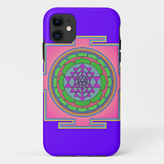 Capa Para iPhone 11 mandala de Sri Yantra do caso do iPhone 5 mal lá